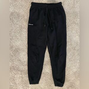 Black white fox sweatpantss.  size xs